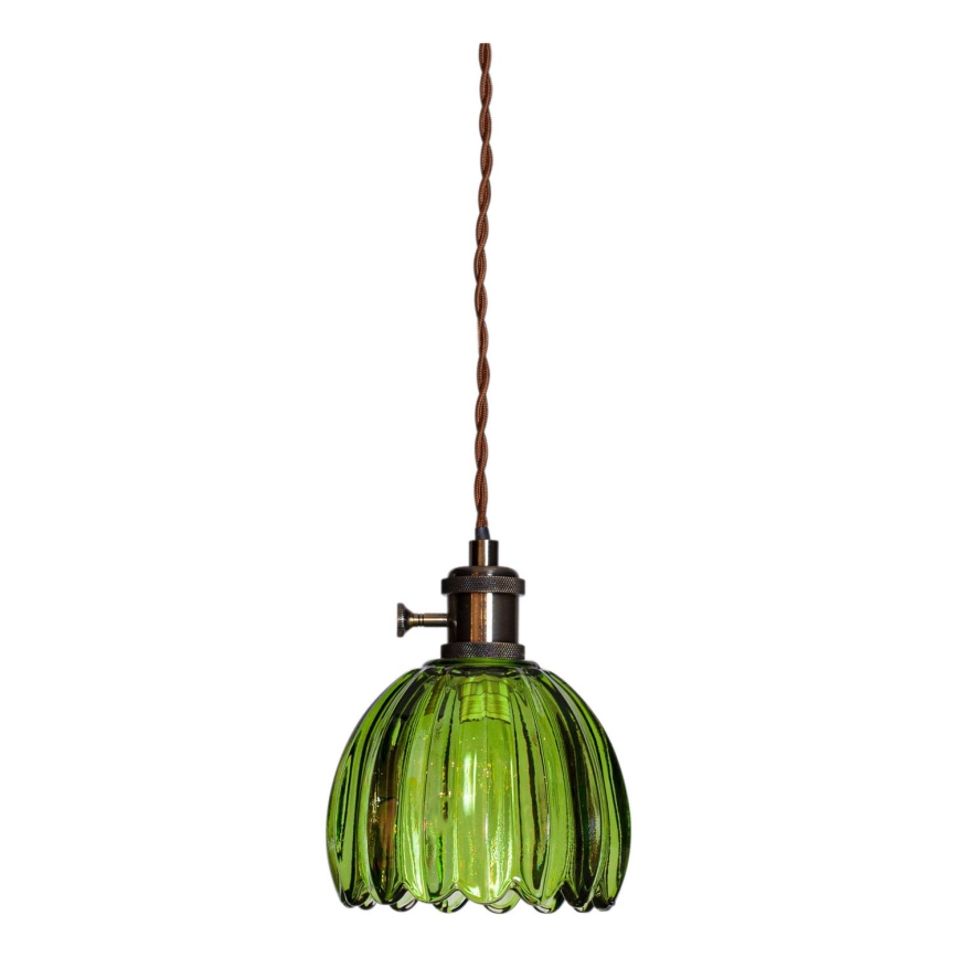 Cottex - Suspension sur câble avec fiche NORA 1xE14/5W/230V verte