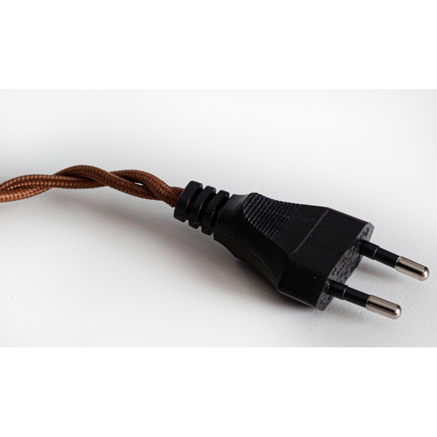 Cottex - Lampada a sospensione con cavo da collegare alla presa NORA 1xE14/5W/230V, trasparente
