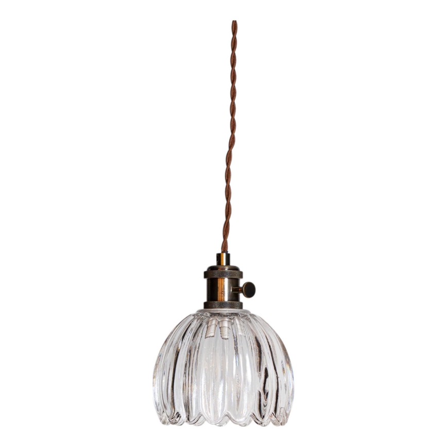 Cottex - Suspension sur câble à brancher NORA 1xE14/5W/230V transparente