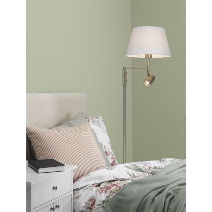 Cottex - Lampada da terra LIBRA 1xE27/60W/230V + GU10/40W