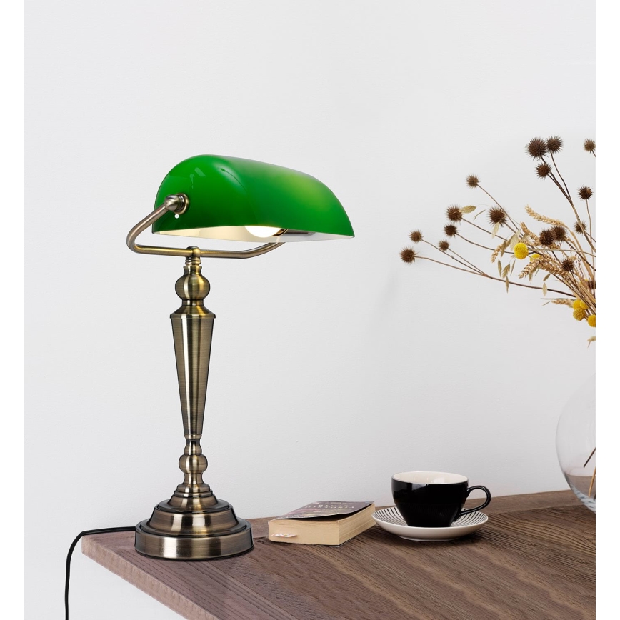 Cottex - Tischlampe THE BANKER 1xE27/60W/230V