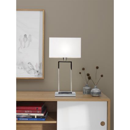 Cottex - Lampada da tavolo KENSINGTON 1xE14/40W/230V argento