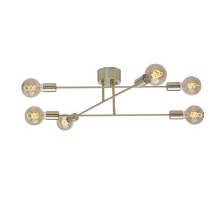 Cottex - Aufbau-Kronleuchter BATON 6xE27/60W/230V Messing
