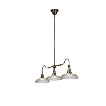 Cottex - Lampadario con asta SNOOKER 3xE27/60W/230V