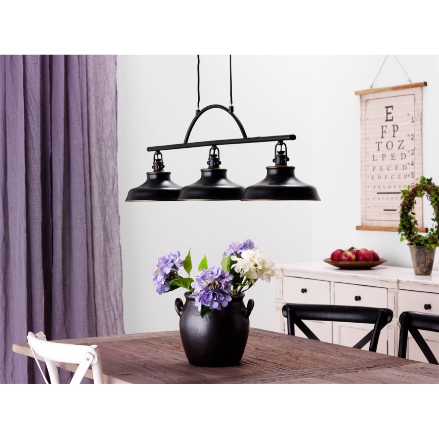 Cottex - Suspension sur câble NEW HAVEN 3xE14/40W/230V