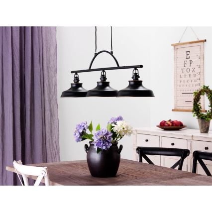 Cottex - Pendelleuchte an Kabel NEW HAVEN 3xE14/40W/230V