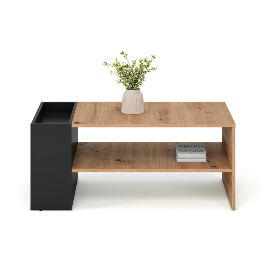 Couchtisch BELA 100x42 cm Eiche Artisan/Anthrazit