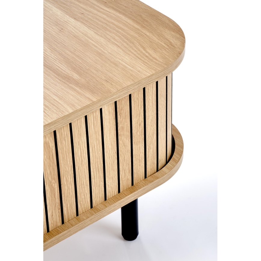 Couchtisch CASA 90 x 50 cm, braun/schwarz