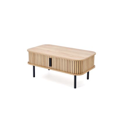 Couchtisch CASA 90 x 50 cm, braun/schwarz