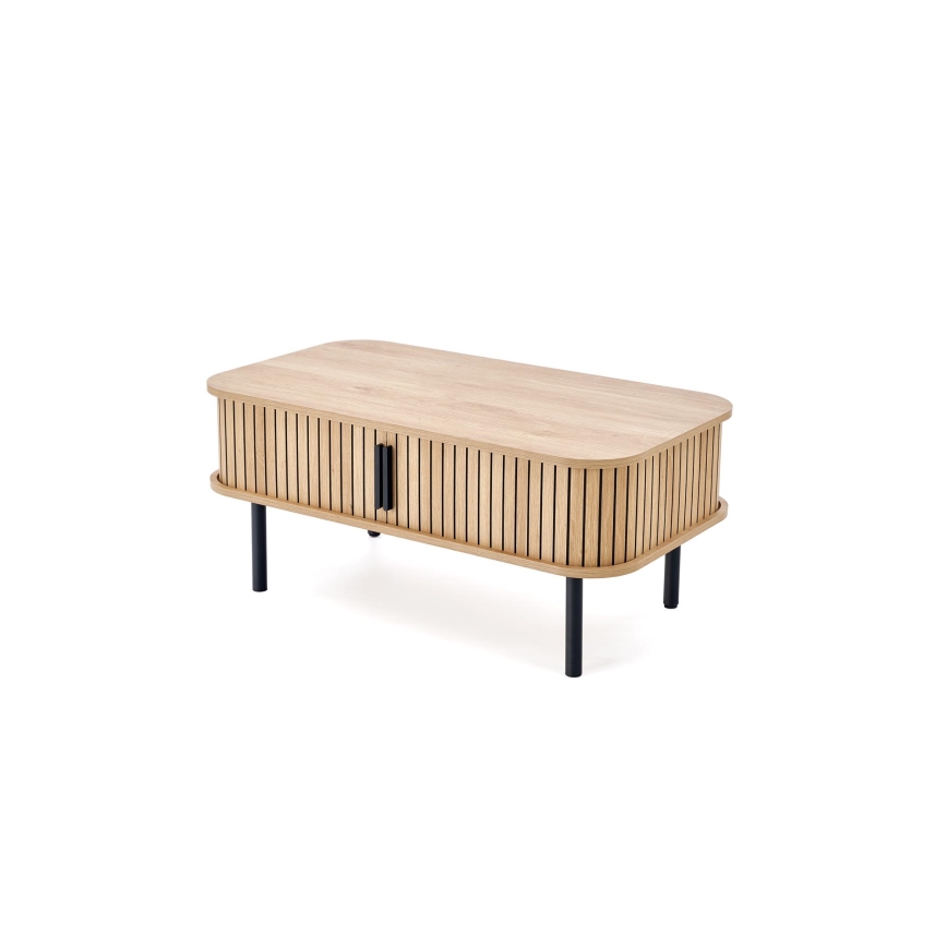 Couchtisch CASA 90 x 50 cm, braun/schwarz