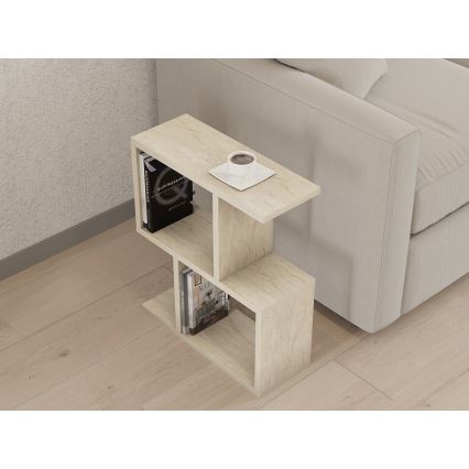 Couchtisch CROS Marmor-Dekor Beige