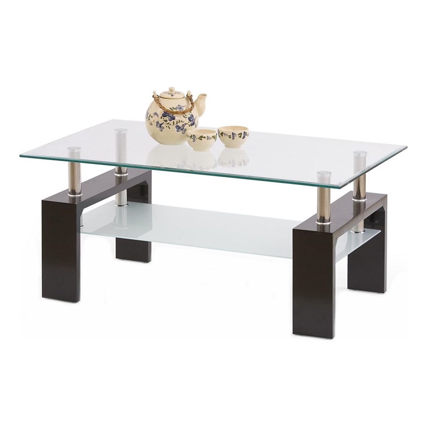 Couchtisch DIANA 45x100 cm Wenge/klar