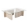 Couchtisch ESCAPE 105x65 cm beige/transparent