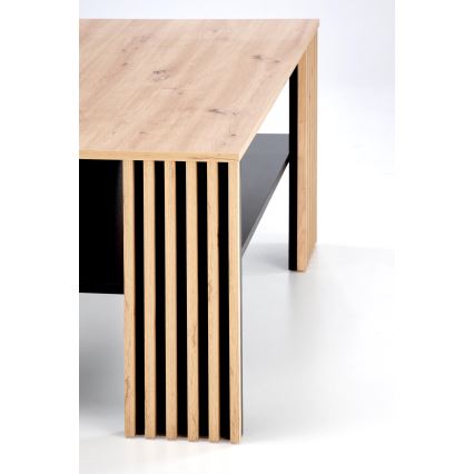 Couchtisch FORMA 110x65 cm braun/schwarz