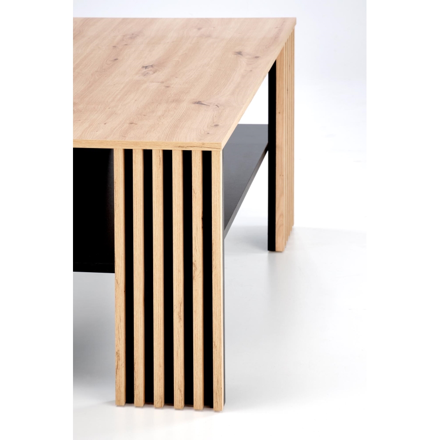 Couchtisch FORMA 110x65 cm braun/schwarz