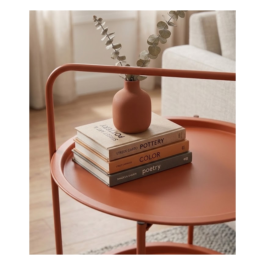Couchtisch HAGE 50x66 cm orange