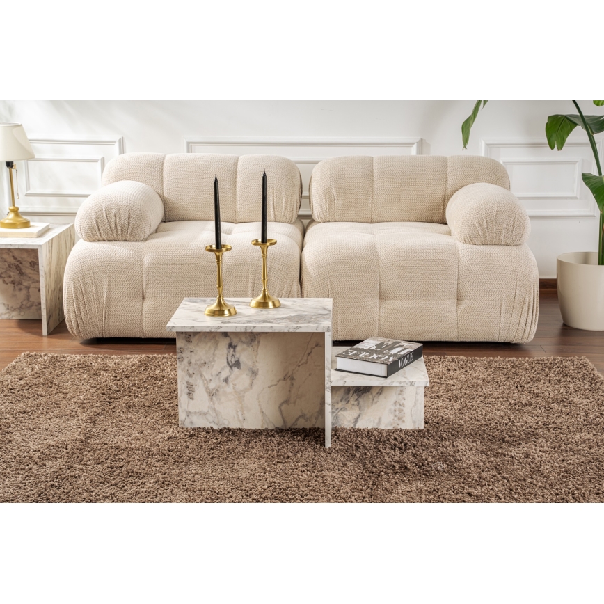 Couchtisch HARMONY 40x80 cm Marmordekor