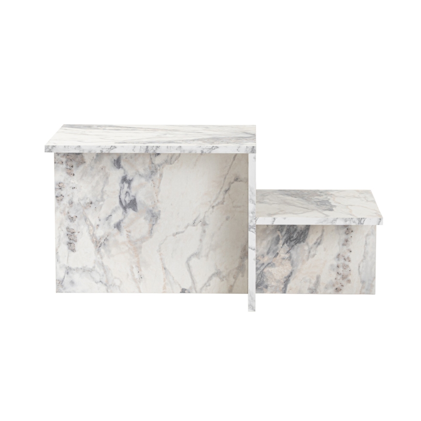 Couchtisch HARMONY 40x80 cm Marmordekor