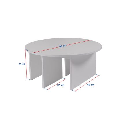 Couchtisch LUVIA, Marmor-Dekor, Beige