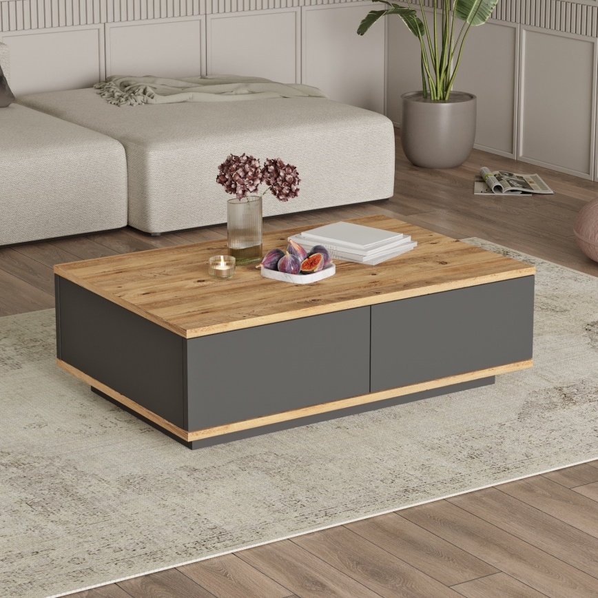 Couchtisch NEL Kiefer/Anthrazit