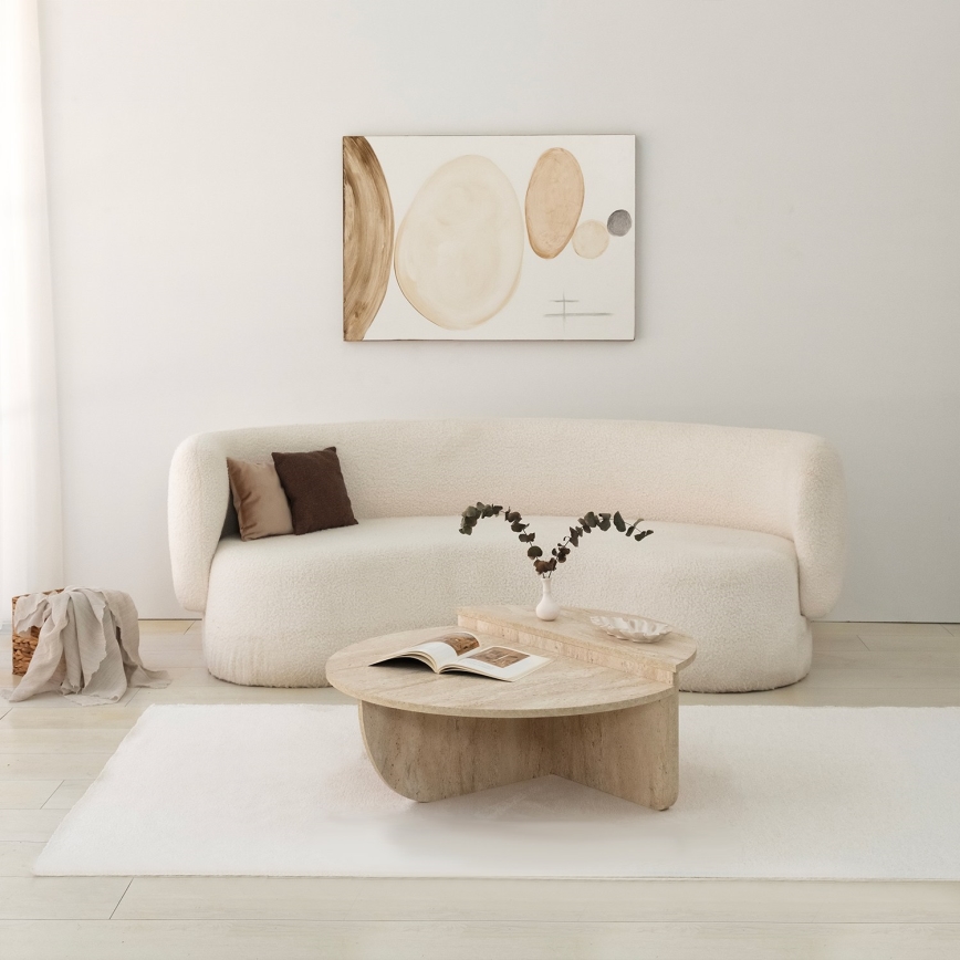 Couchtisch REST, Marmor-Dekor, Beige