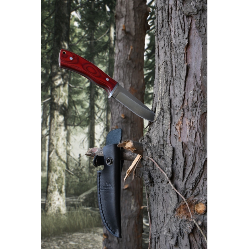 Couteau 21 cm avec étui en cuir