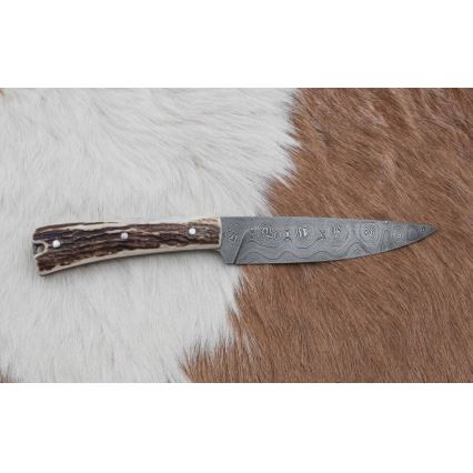 Couteau de chasse 12 cm bois de cerf