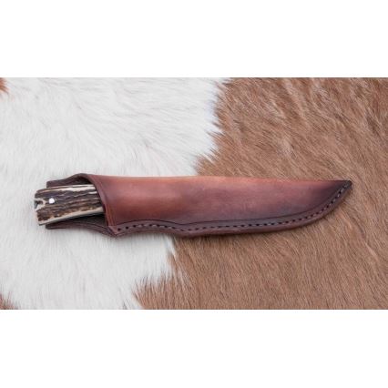 Couteau de chasse 12 cm bois de cerf