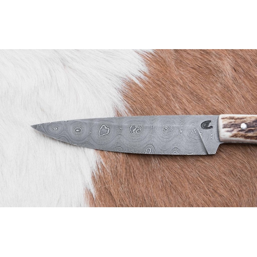 Couteau de chasse 12 cm bois de cerf