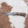 Couteau de chasse en acier de Damas 13 cm peuplier/ébène