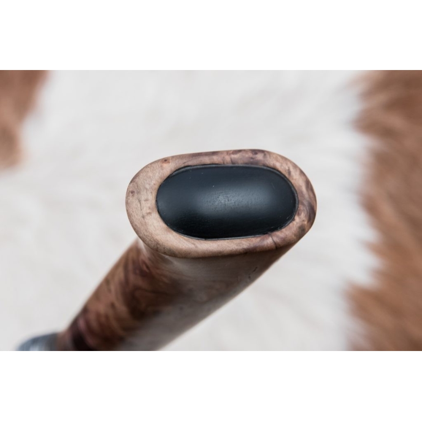 Couteau de chasse en acier de Damas 13 cm peuplier/ébène