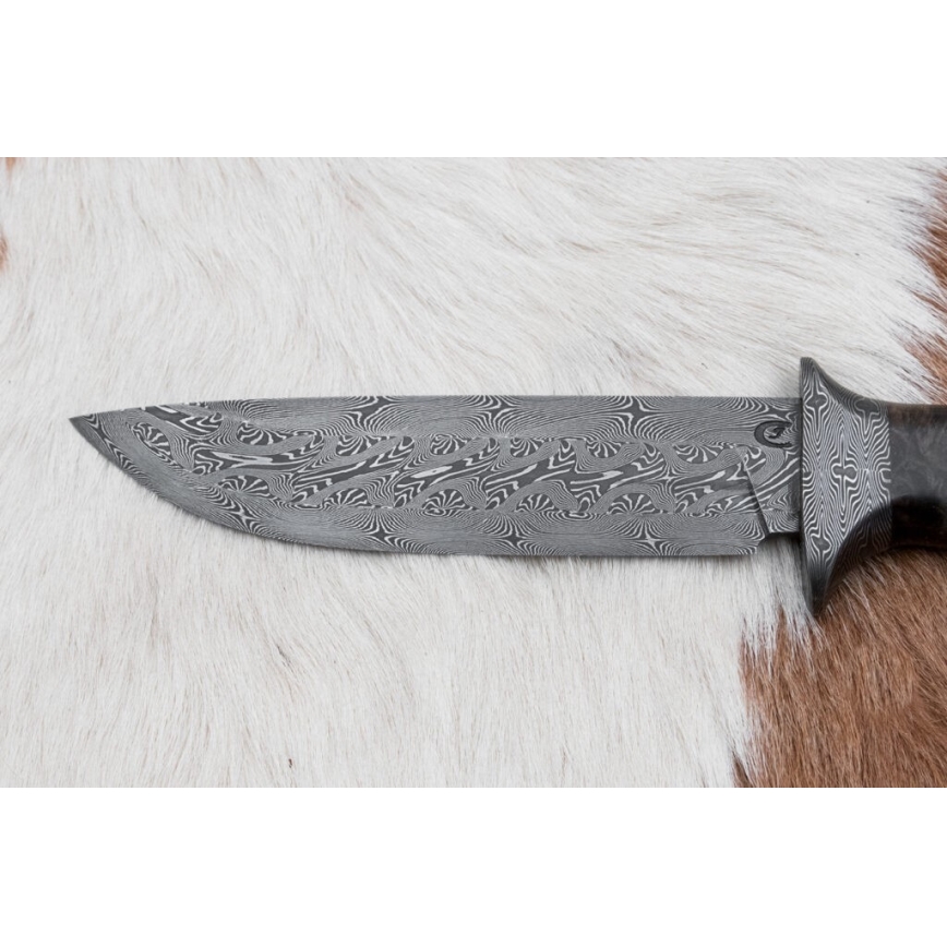 Couteau de Damas unique 13,8 cm érable
