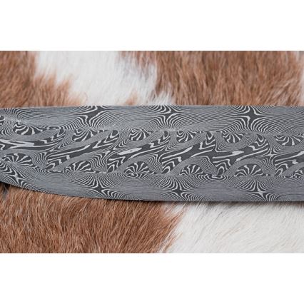 Couteau de Damas unique 13,8 cm érable