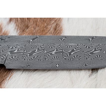 Couteau de Damas unique 13,8 cm érable