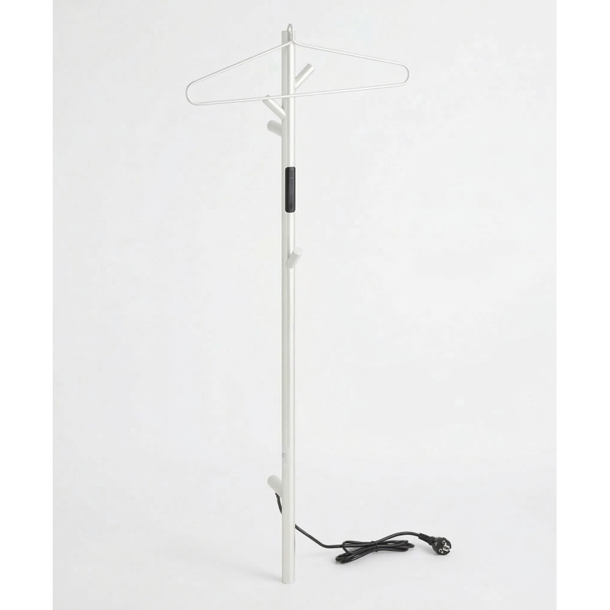 Crochet pour sèche-serviettes électrique 45x12,2 cm blanc