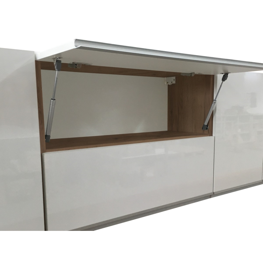 Cucina componibile MARINA 240 cm, rovere craft/bianco lucido