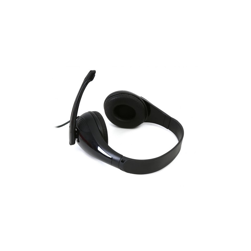Cuffie cablate con microfono nere