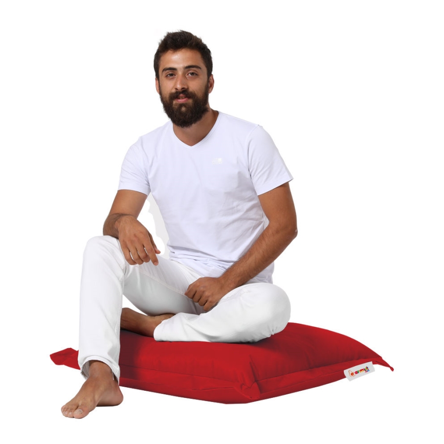 Cuscino da terra 70x70 cm rosso