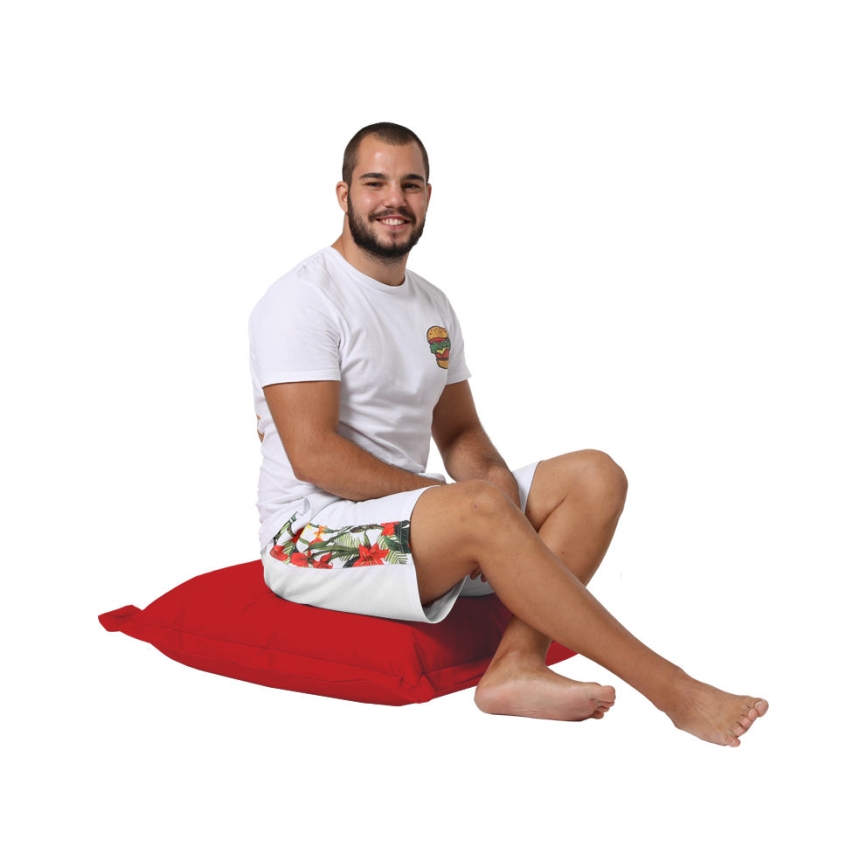 Cuscino da terra 70x70 cm rosso