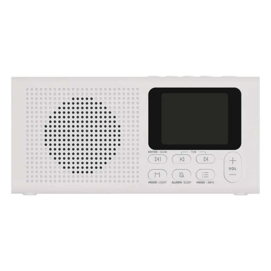 DAB DAB+ FM Radio 3W/5V/4xAA Weiß