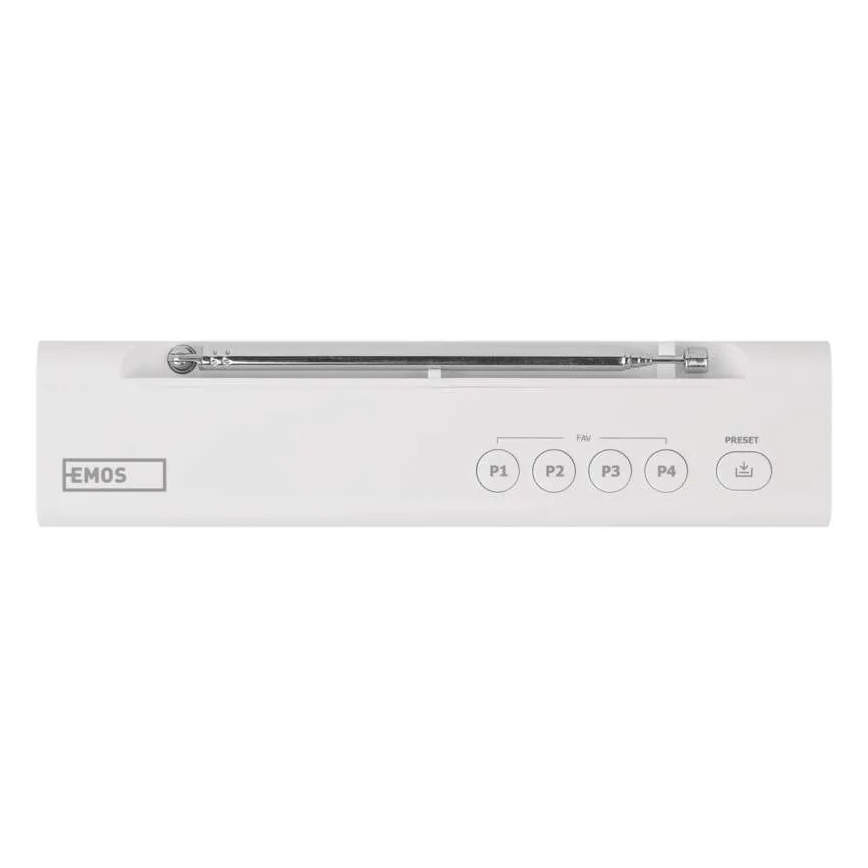DAB DAB+ FM Radio 3W/5V/4xAA Weiß