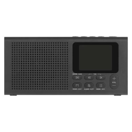 DAB DAB+ FM Radio 3W/5V/4xAA schwarz