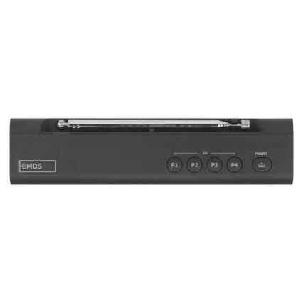 DAB DAB+ FM Radio 3W/5V/4xAA schwarz
