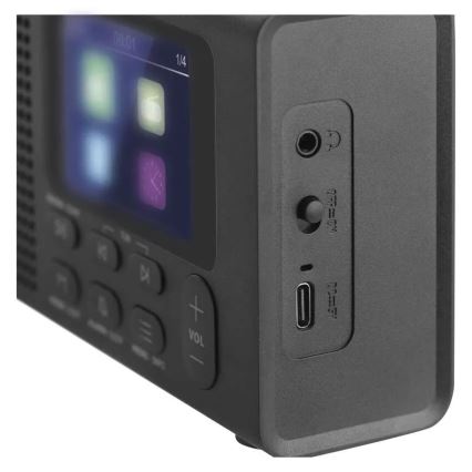DAB DAB+ FM Radio 3W/5V/4xAA schwarz