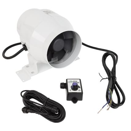Dalap 24MF100 - Ventilatore da condotto con motore a risparmio energetico e regolatore di velocità MF 100 EC 18W/230V