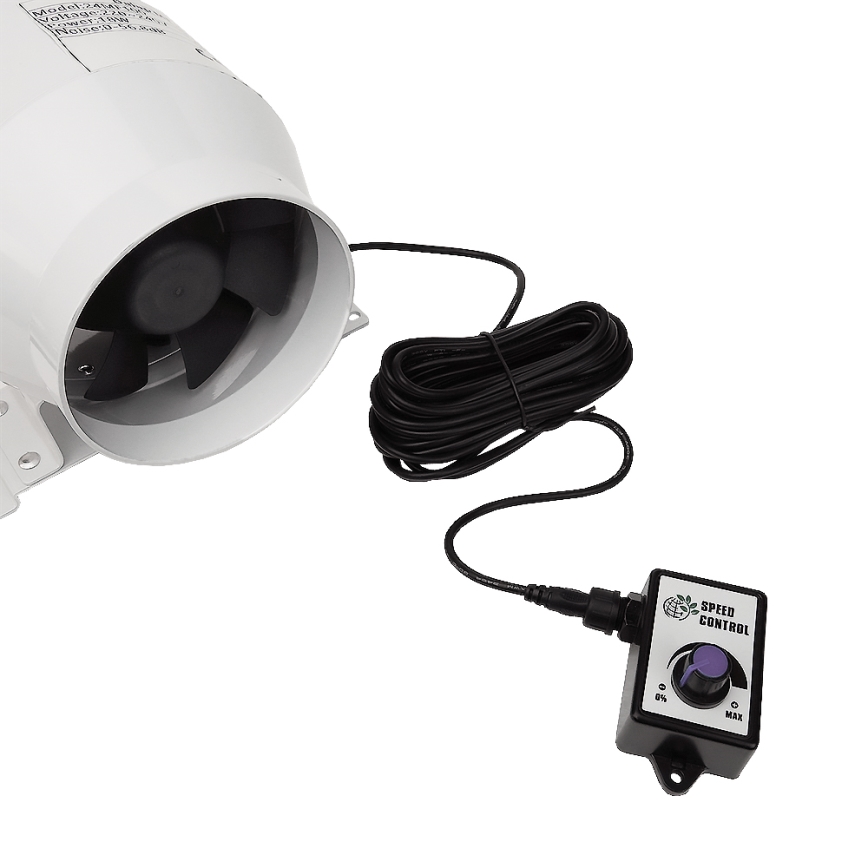 Dalap 24MF100 - Ventilatore da condotto con motore a risparmio energetico e regolatore di velocità MF 100 EC 18W/230V