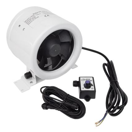 Dalap 24MF125 - Ventilatore canalizzato con motore a risparmio energetico e regolatore di velocità MF 125 EC 20W/230V