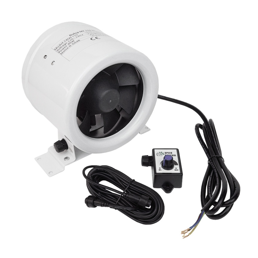 Dalap 24MF125 - Ventilatore canalizzato con motore a risparmio energetico e regolatore di velocità MF 125 EC 20W/230V