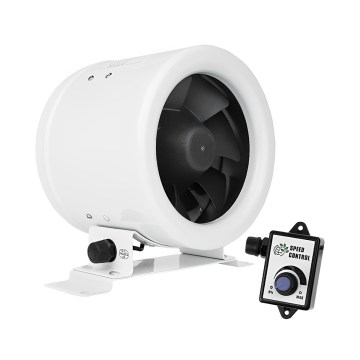Dalap 24MF150 - Ventilatore da condotto con motore ad alta efficienza energetica e regolatore di velocità MF 150 EC 40W/230V