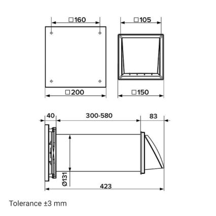 Dalap 24ZH01 - Wohnraum-Lüftungsgerät mit Wärmerückgewinnung HERO 9,4 W/230 V